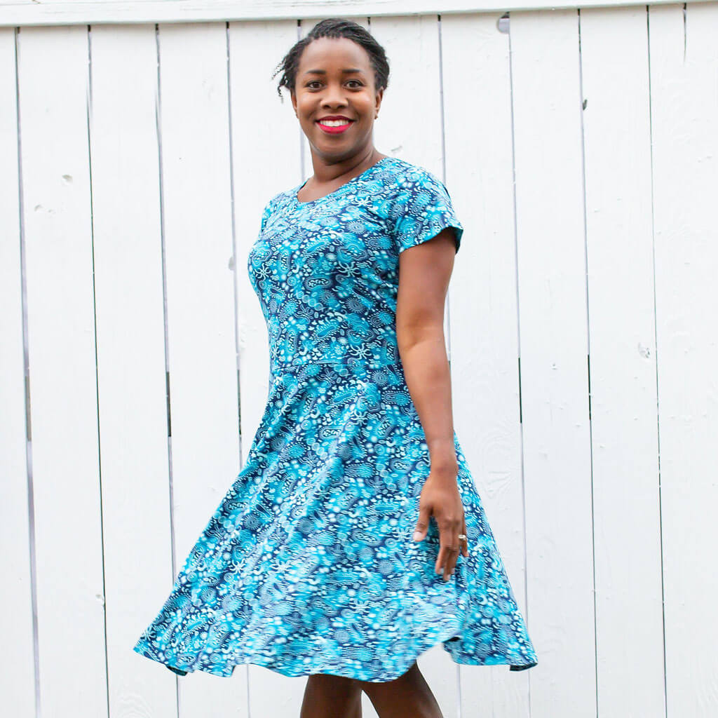 Adult Microbes A-Line Dress with Pockets