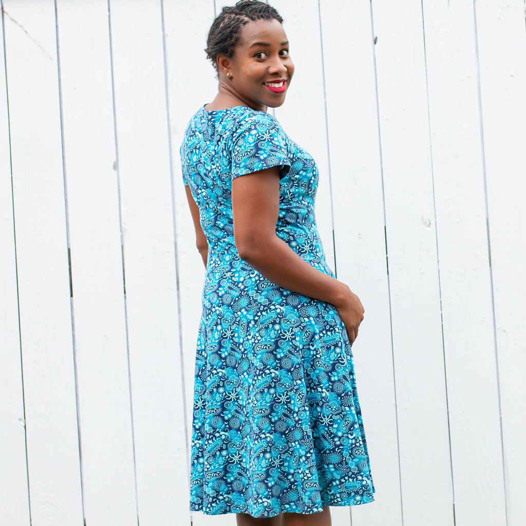 Adult Microbes A-Line Dress with Pockets