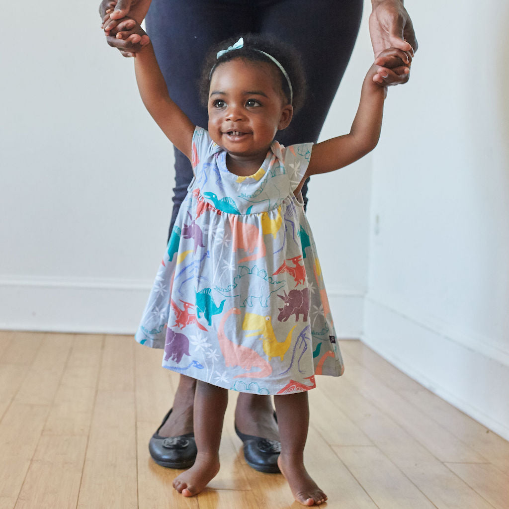 “Mesozoic Mischief” Infant Dress