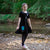 Apollo Moonshot Ballerina Style Short Sleeve Dress with Pockets