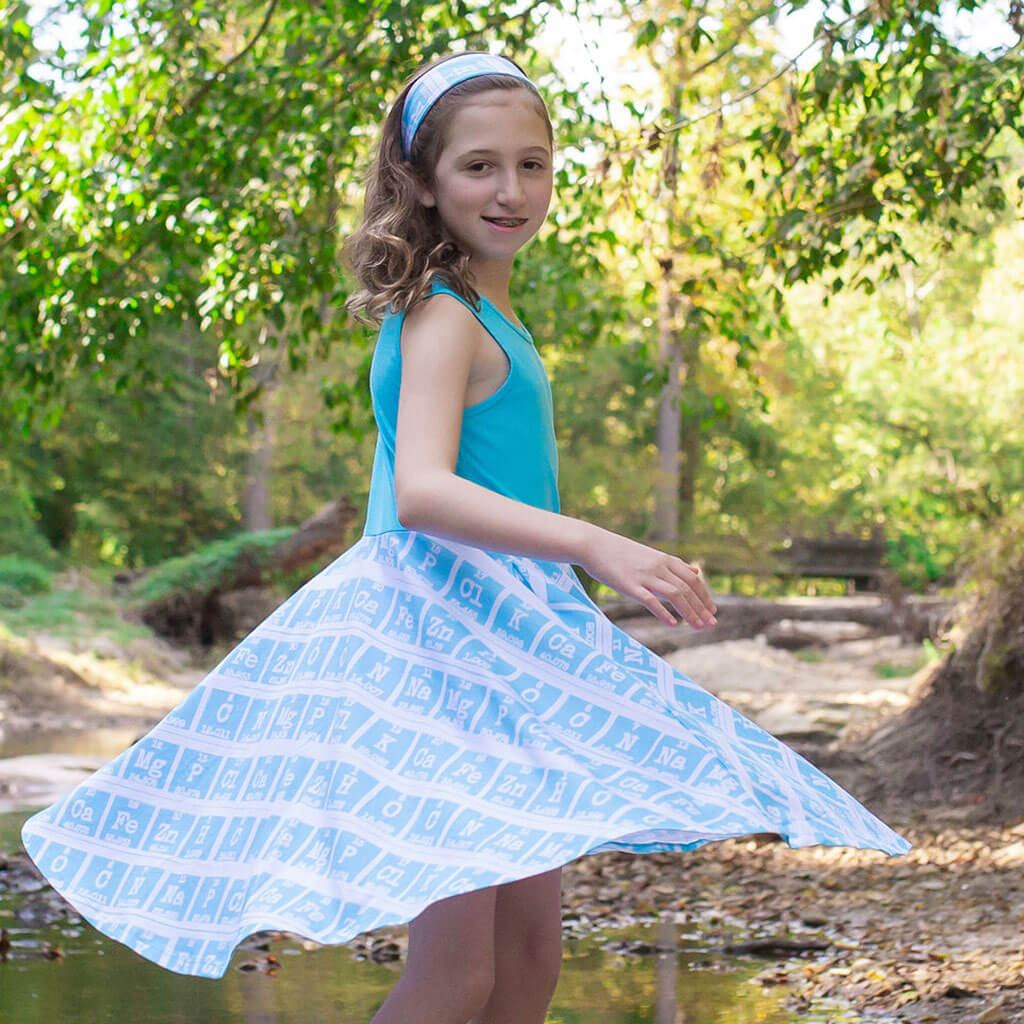 &quot;Elements of Style&quot; Periodic Table Twirly Play Dress