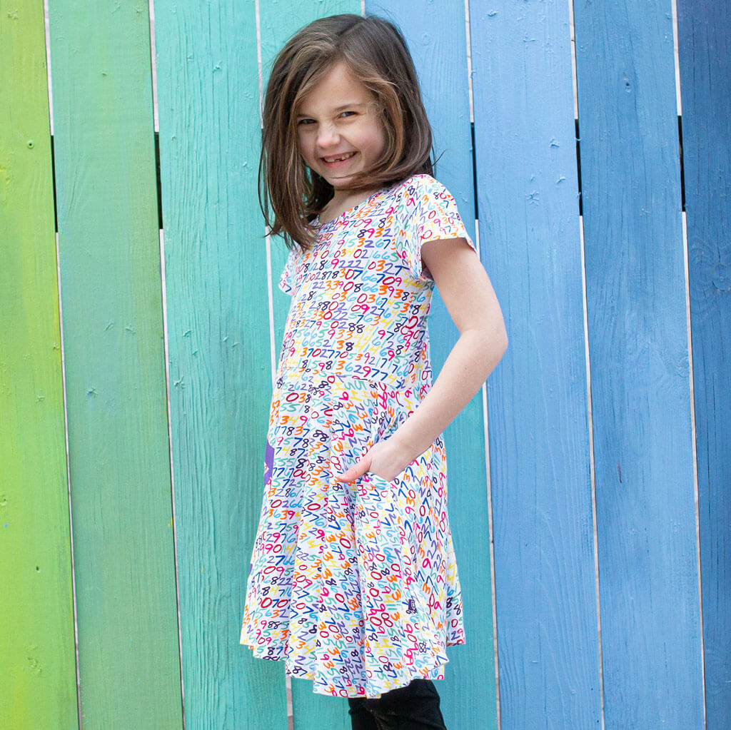 Pi Digits Super Twirler Dress with Pockets