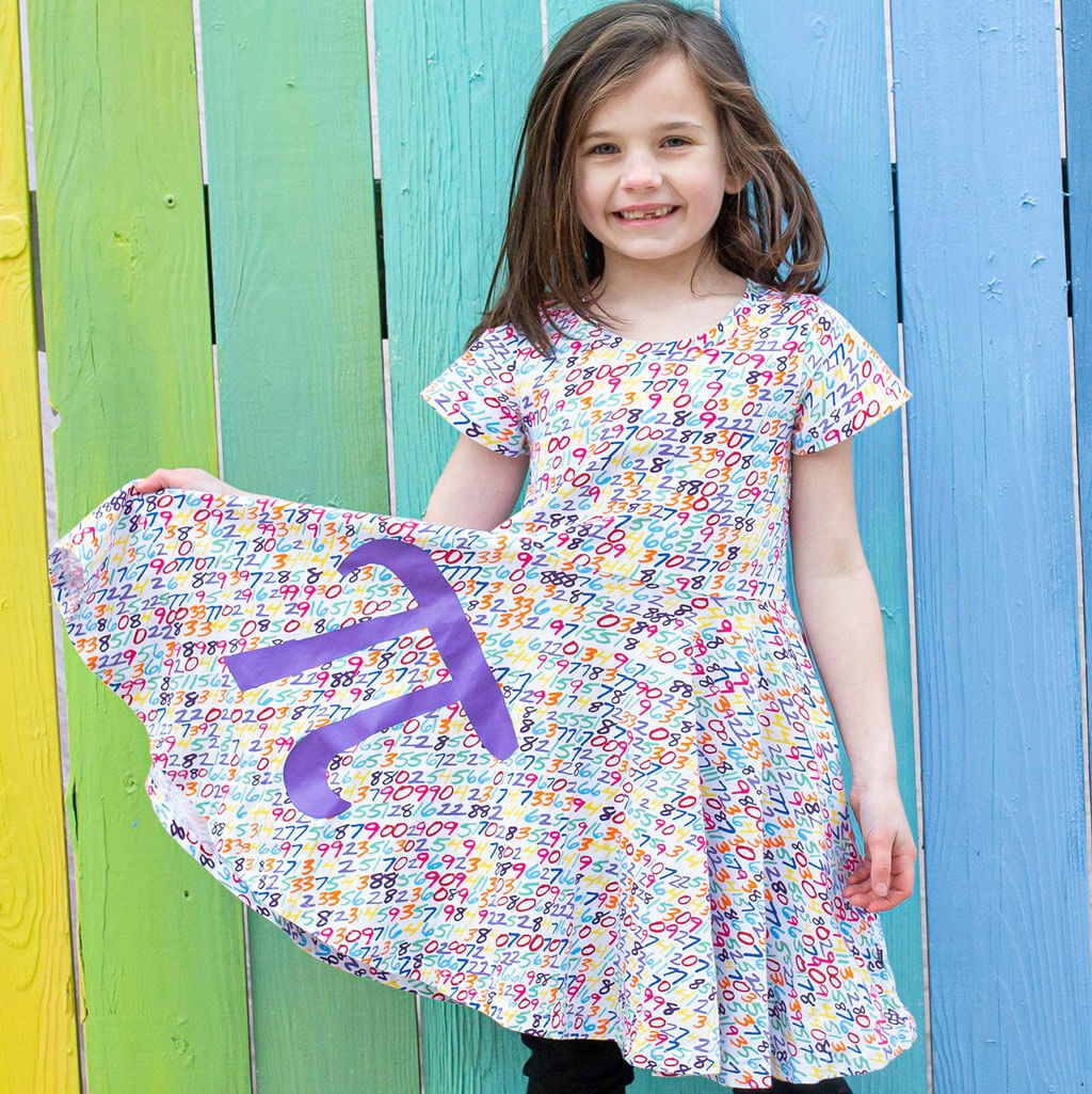 Pi Digits Super Twirler Dress with Pockets