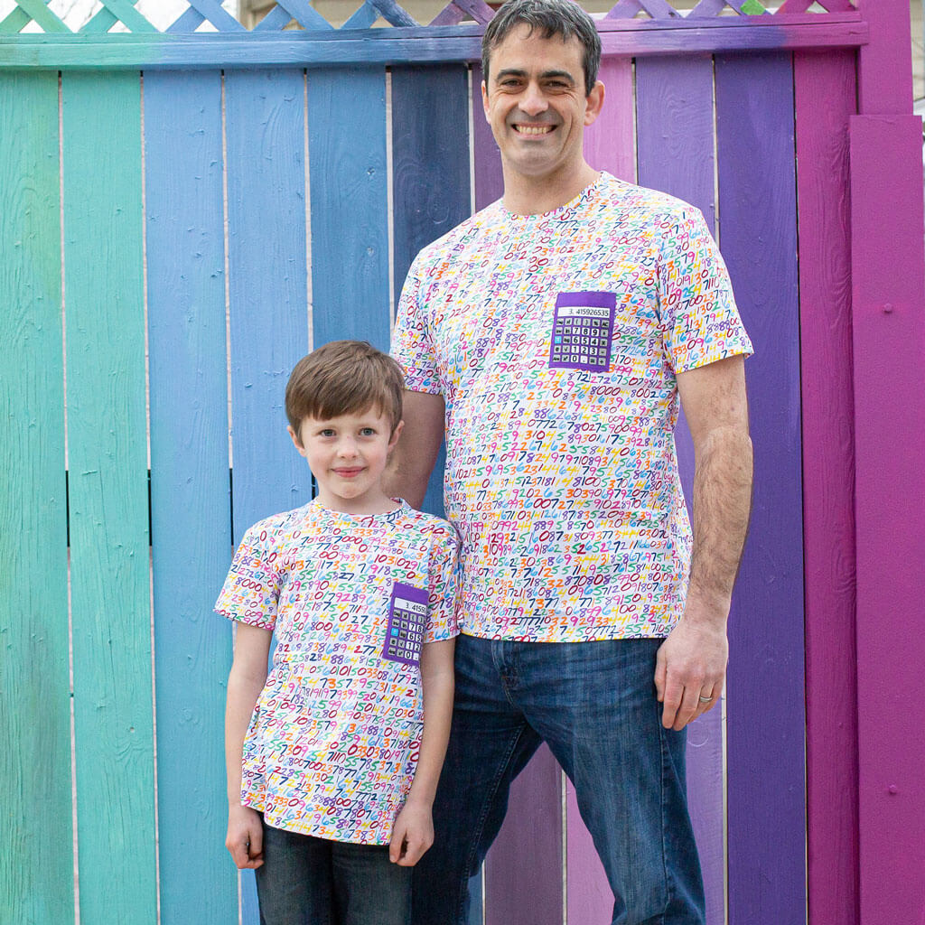 Adult Pi Digits Short Sleeve Pocket Tee