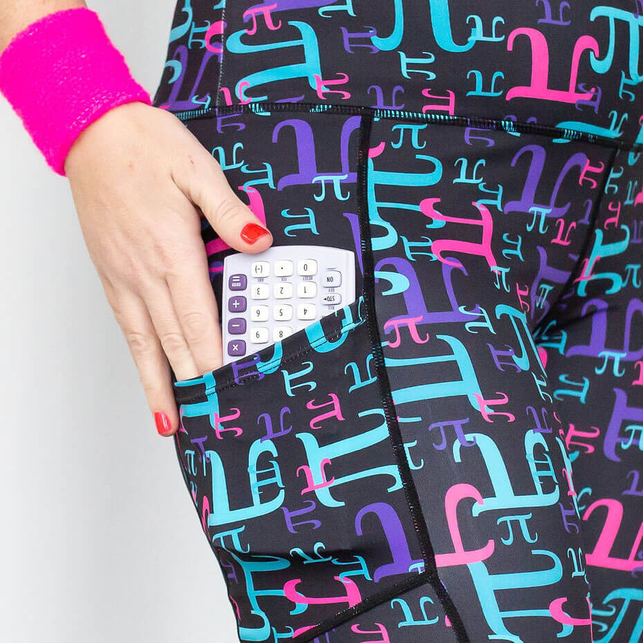 Show Your Work Math Leggings with Pockets - Adult - Princess