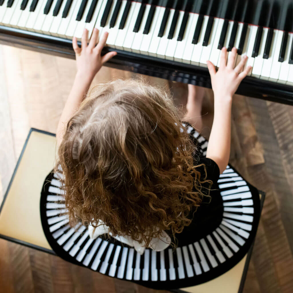 Piano Ballerina Style Short Sleeve Dress with Pockets