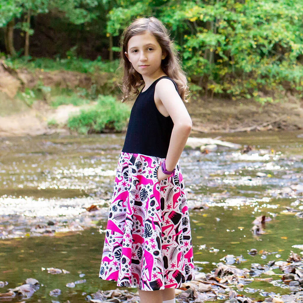 pink dinosaur dress Pink Dinosaur Dress for Girls
