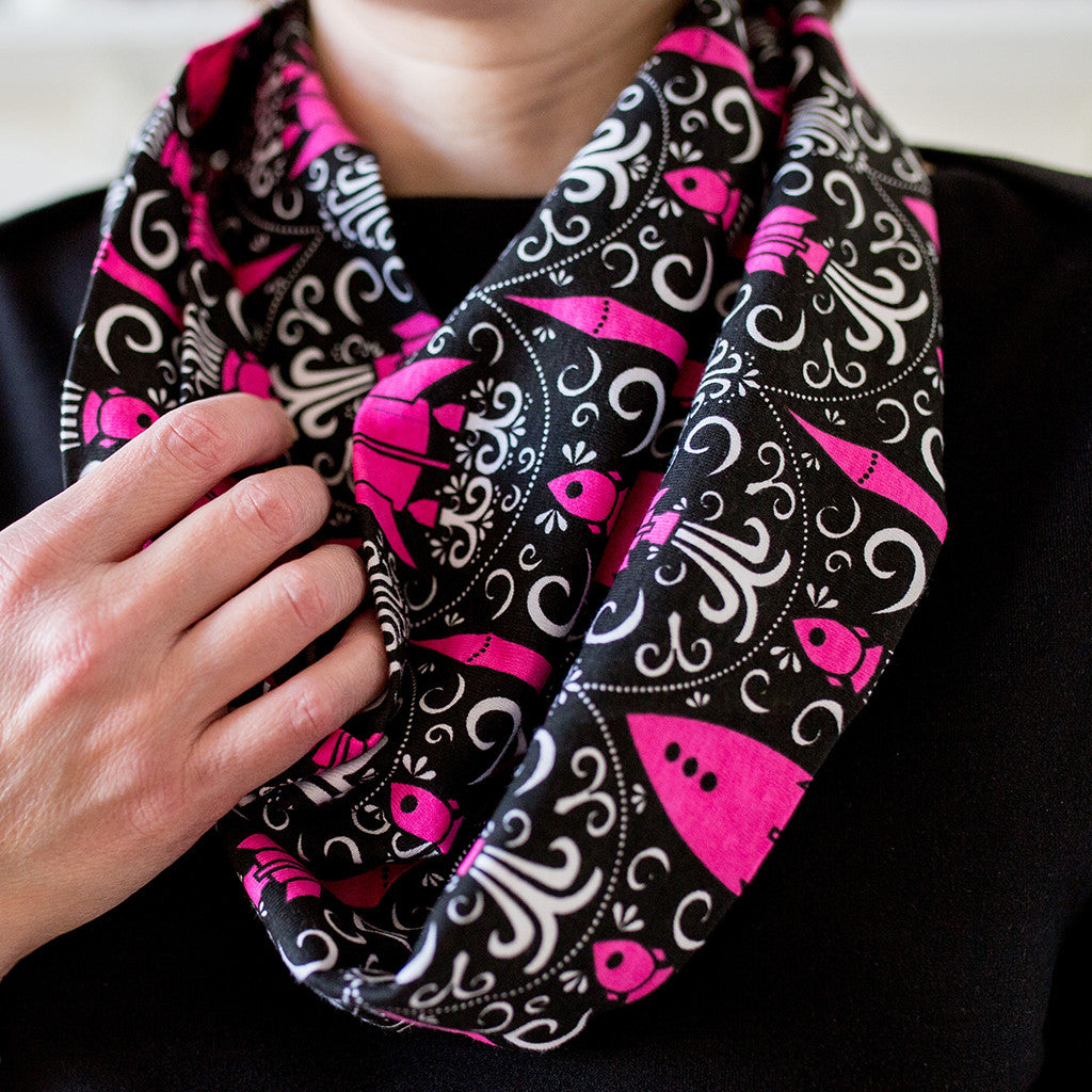 "Fleur-de-Liftoff" Rockets Infinity Scarf - Princess Awesome - 2