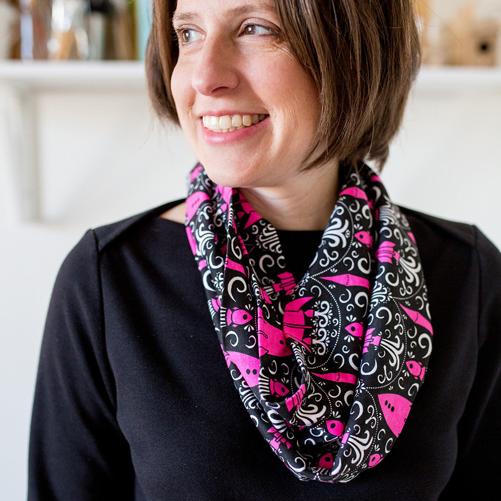 "Fleur-de-Liftoff" Rockets Infinity Scarf - Princess Awesome - 1