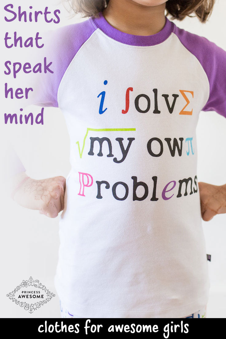 “I Solve My Own Problems” Math Raglan Shirt