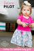 "AirHeart" Airplanes Infant Snapsuit Dress