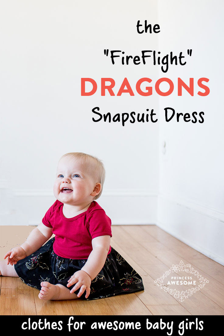 "Fire Flight" Dragons Infant Snapsuit - Princess Awesome - 4