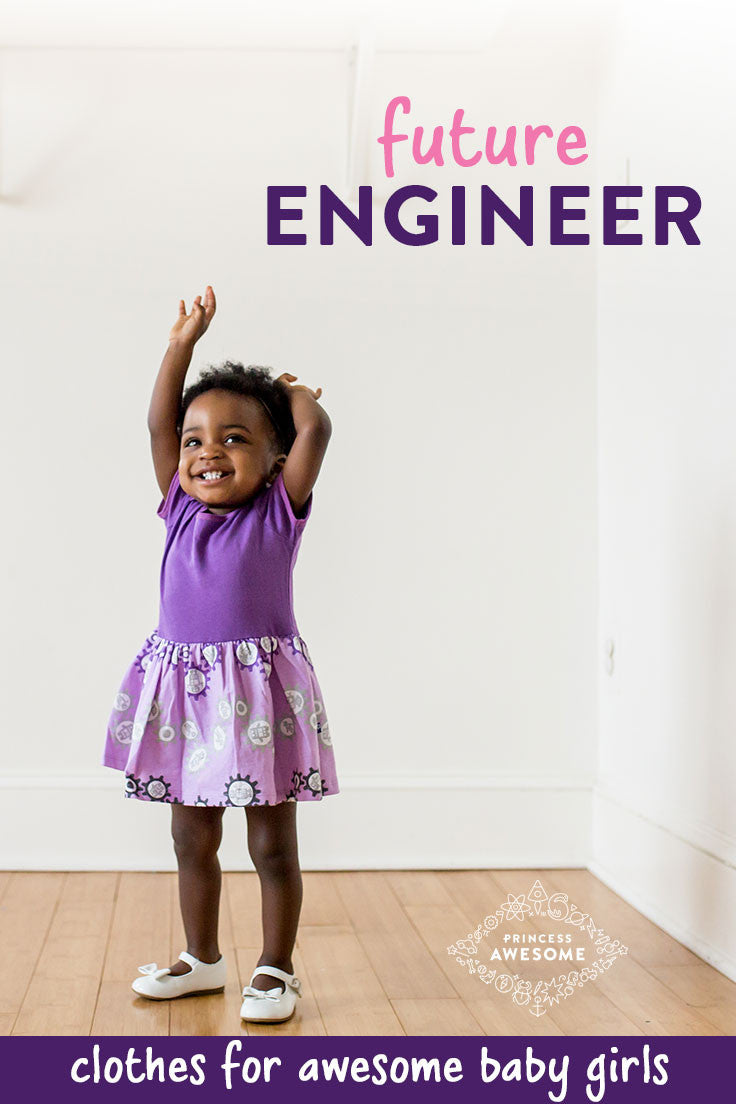 "Sparklebots" Robots Snapsuit Dress