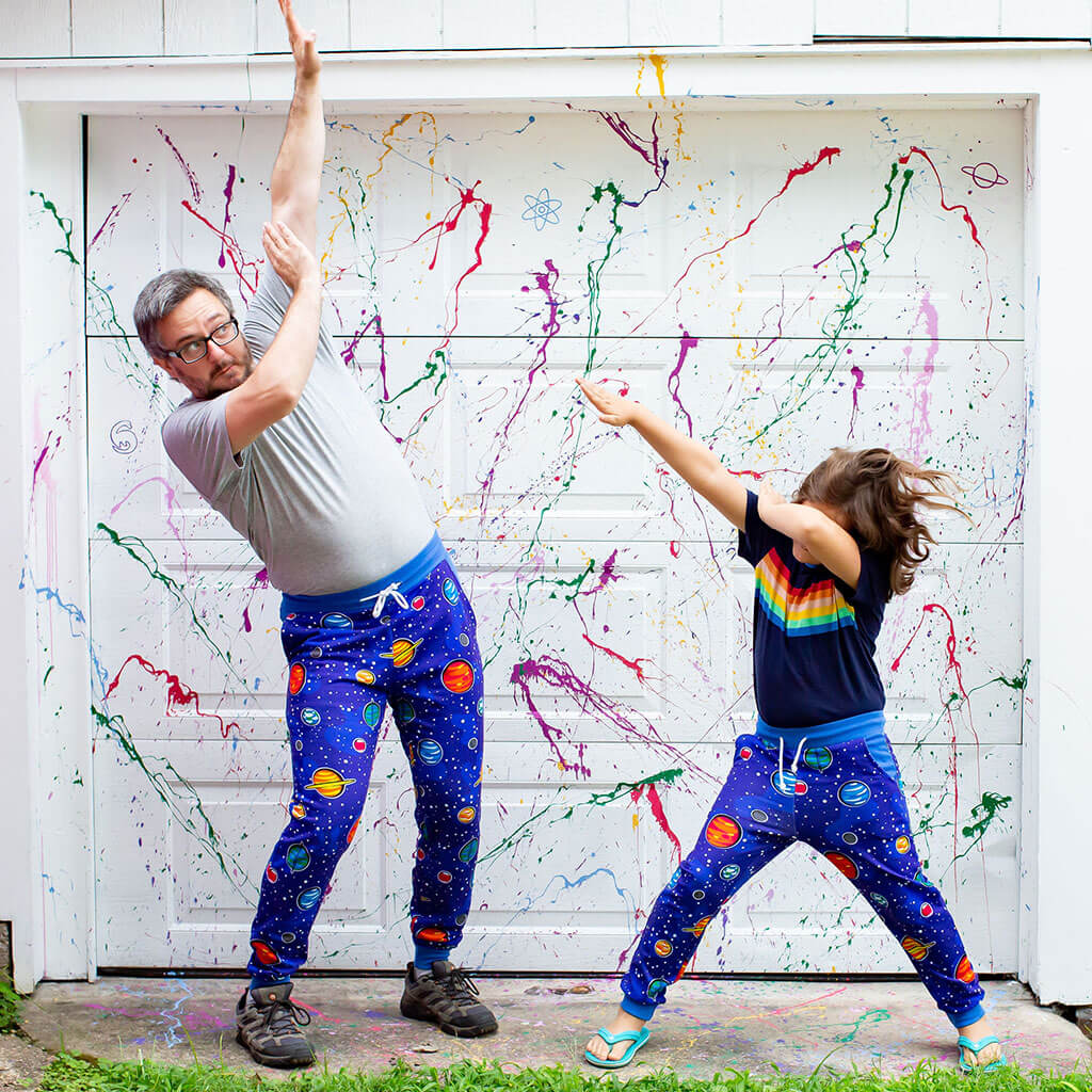 Paint the Town Rainbow Fuzzy Fleece Joggers with Pockets - Princess  Awesome & Boy Wonder