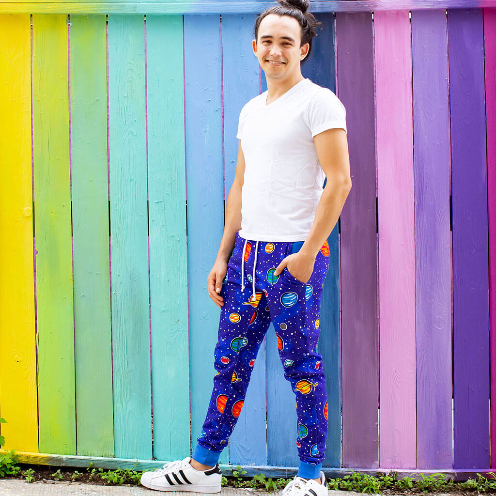 SOLAR DREAMS FLEECE SWEATSHIRT JOGGER SET - NAVY