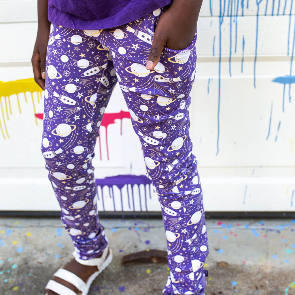 Majestic Mission Space Leggings with Pockets - Princess Awesome
