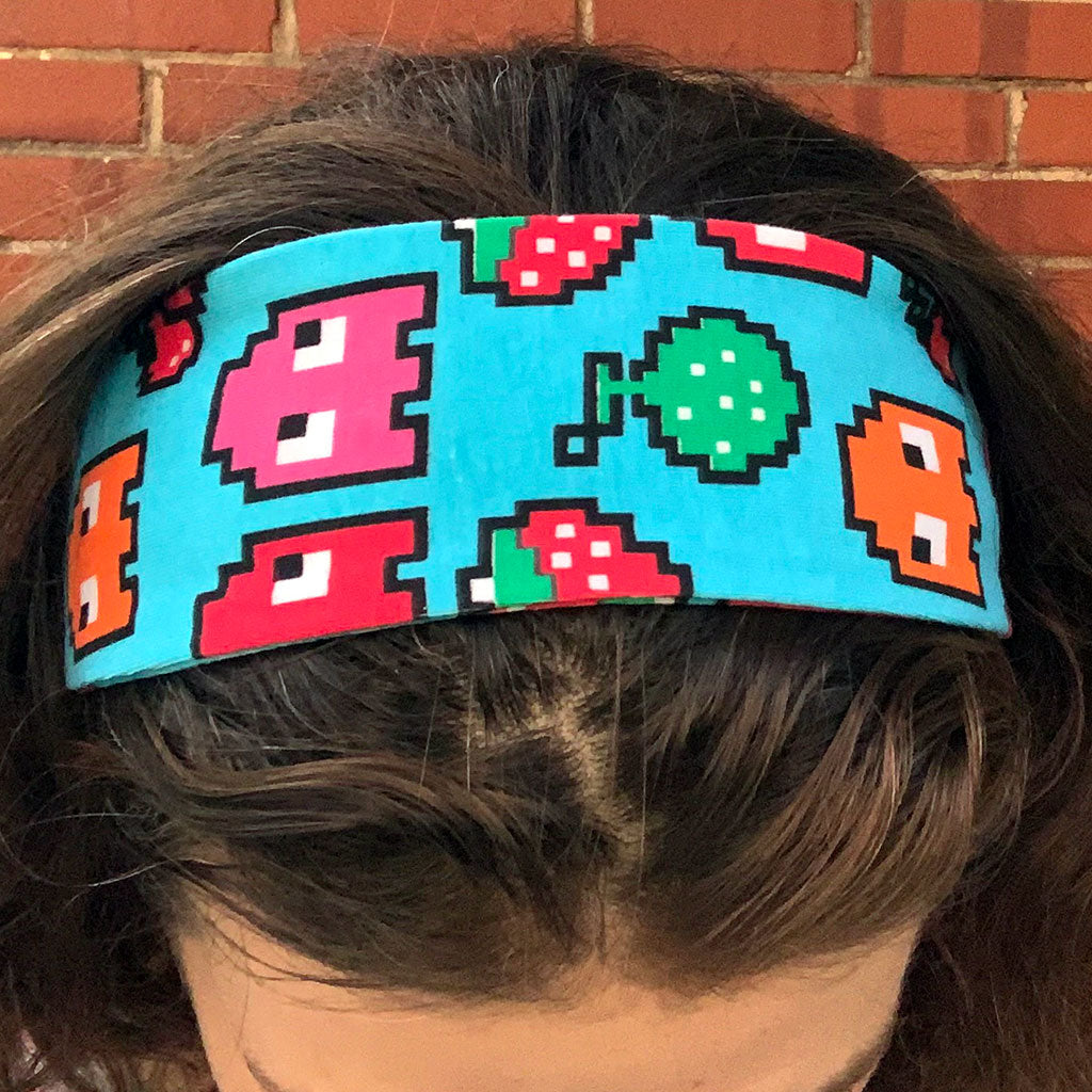 "Arcade Snacks" Video Game Ghosts Headband - Adult