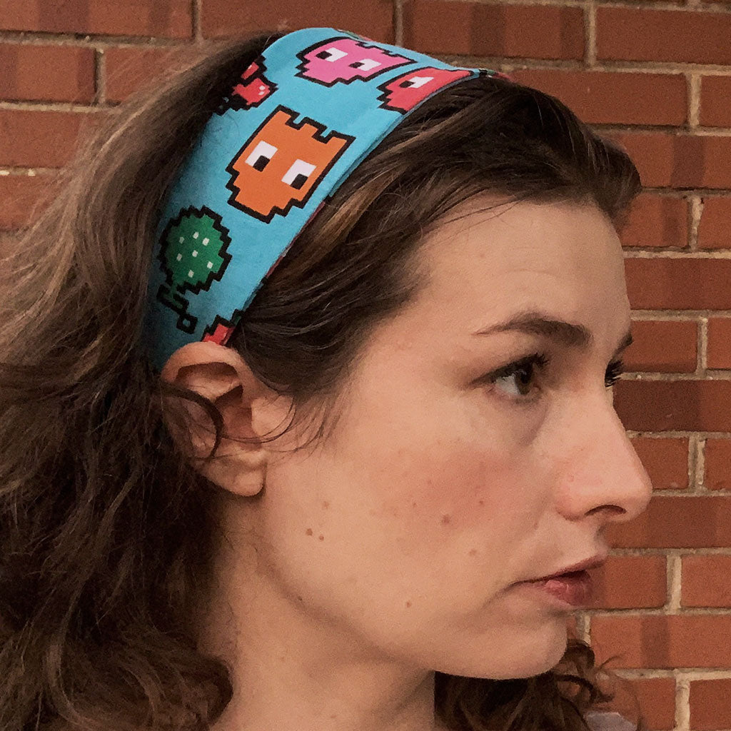 "Arcade Snacks" Video Game Ghosts Headband - Adult