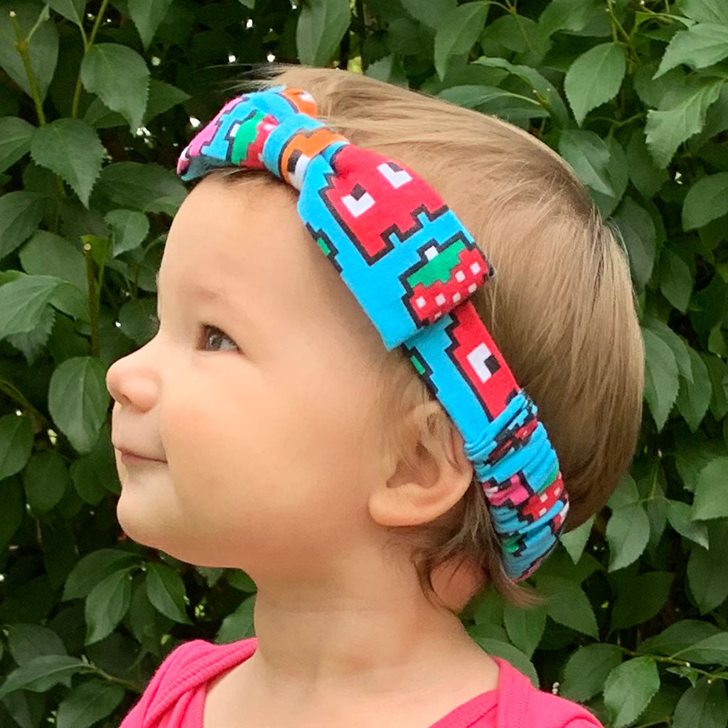 "Arcade Snacks" Video Game Ghosts Headband - Infant