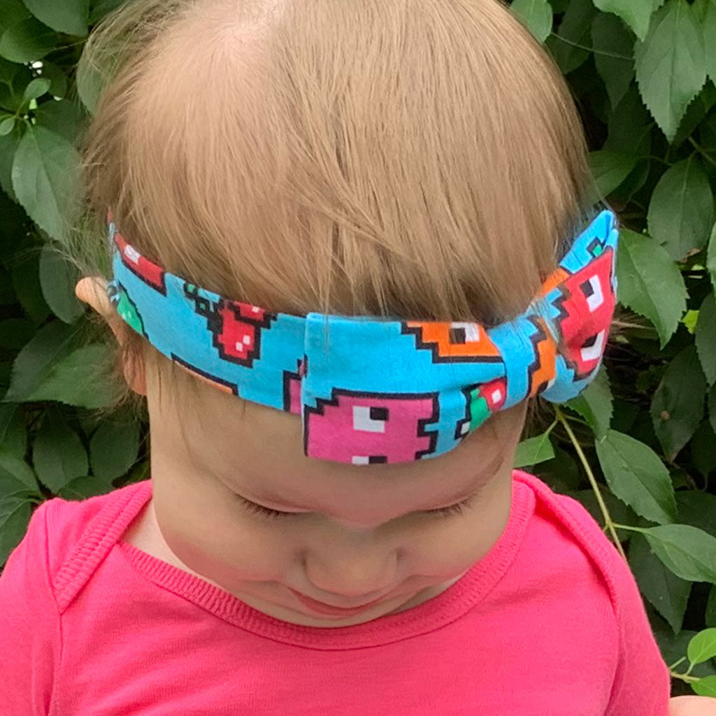 "Arcade Snacks" Video Game Ghosts Headband - Infant